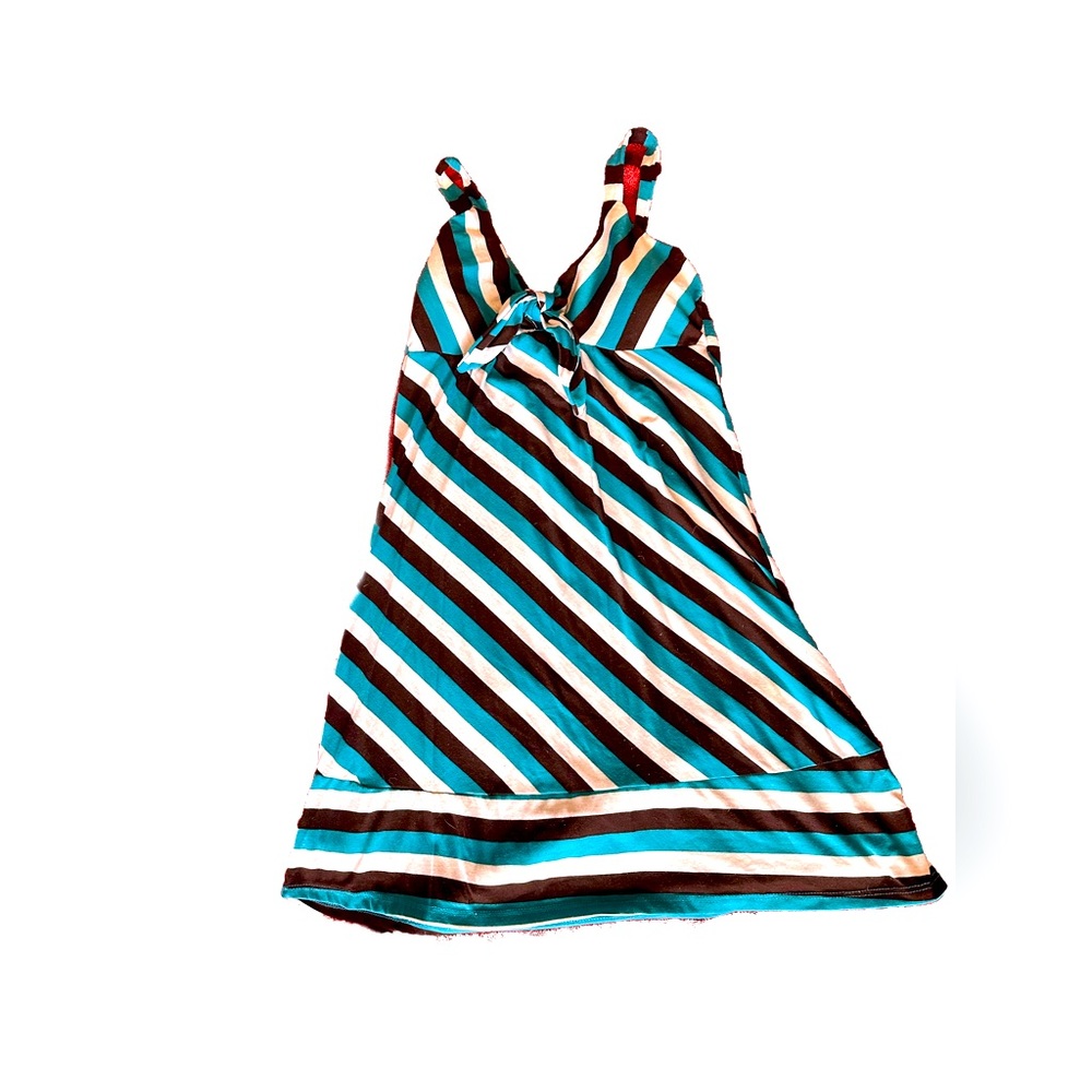 Cutest teal and brown size M dress